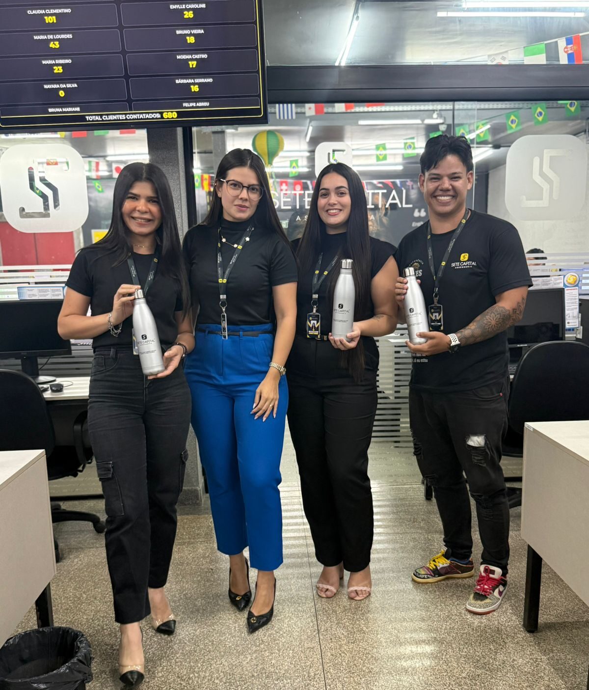 Momento de integração entre colaboradores